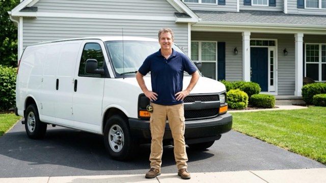 Walk-In Tub Contractor Kingston PA installer and service van outside a customer's home